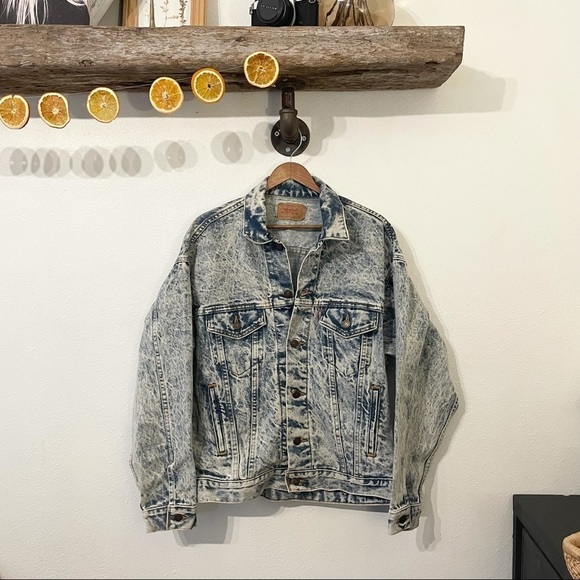 Levi's Jackets & Blazers - VINTAGE Levi’s Acid Wash Trucker Jacket Oversized UNISEX
